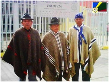 Autoridades ancestrales visitan prisioneros Valdivia